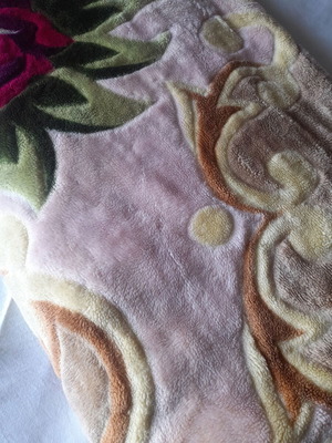 Double blanket used, warm and heavy for double bed