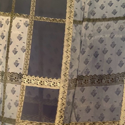 Scarf blue 180x90cm new, 70% viscose 30% silk