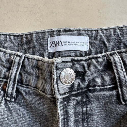 Zara ψηλόμεσο jean like new, size 40, grey, slim fit