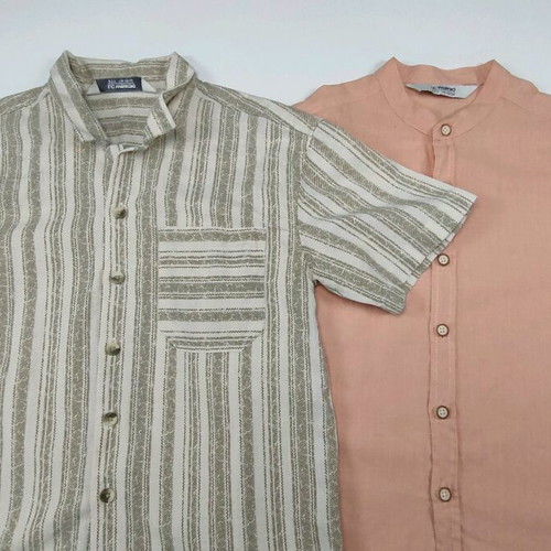LC Waikiki shirts like new, 2-piece set, size 116-122, beige and orange