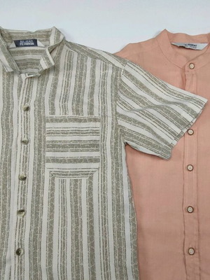LC Waikiki shirts like new, 2-piece set, size 116-122, beige and orange
