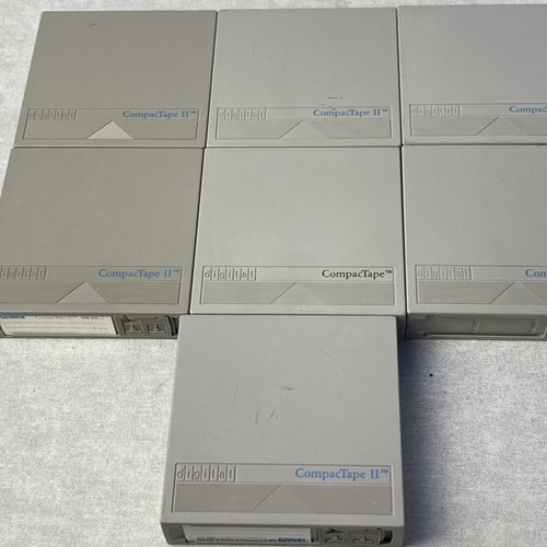Compaq Digital CompactTape II DLT backup cartridges used, set of 7