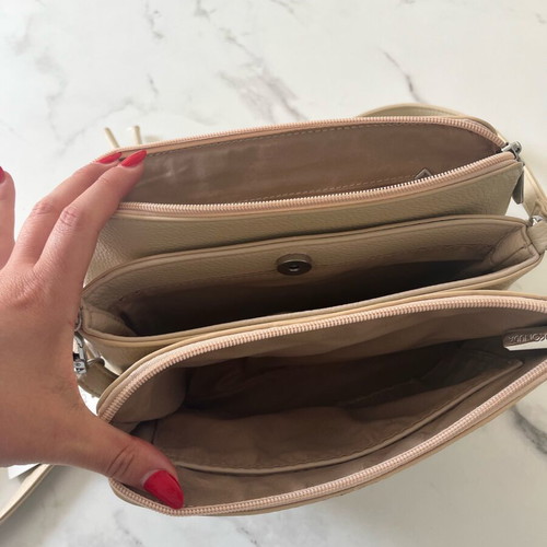 Beige crossbody bag new with tags