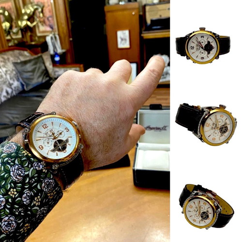 Ingersoll automatic giant 46mm watch with date and luminous feature
