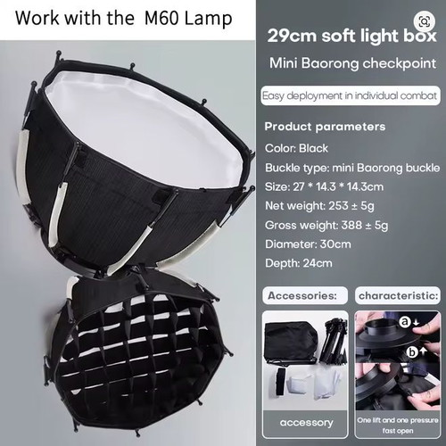 ZU80 Photo Studio Lights with Diffuser, like new, set of 2