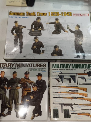 German 1/35 Scale Model Kits Set of 3 like new