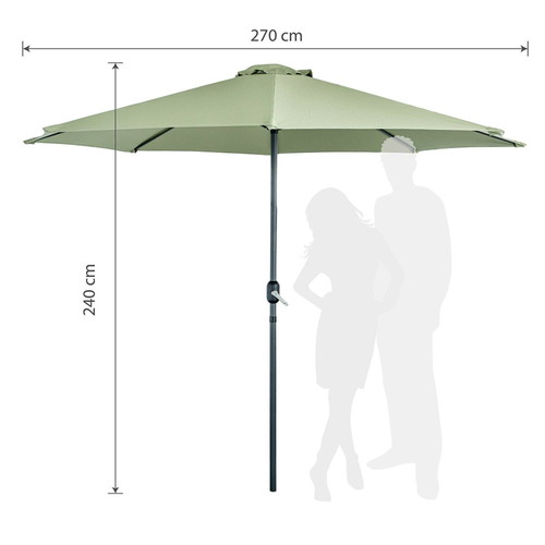 Muhler garden umbrella 270x240 cm new