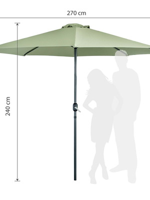 Muhler garden umbrella 270x240 cm new