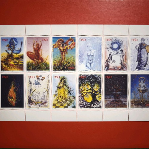 Austrian artistic stamp series like new, complete set