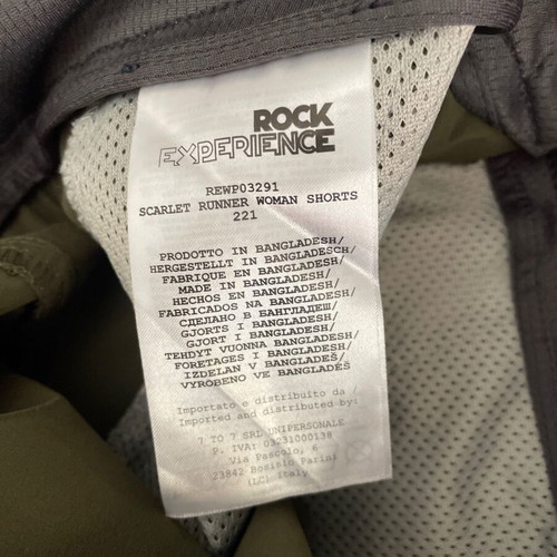 Rock Experience shorts women's small new, olive green with pink details