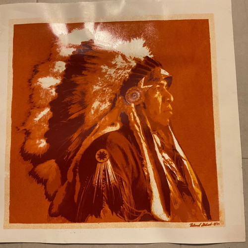 Silk screen print 1983 new, printed by Roland machine at Drupa