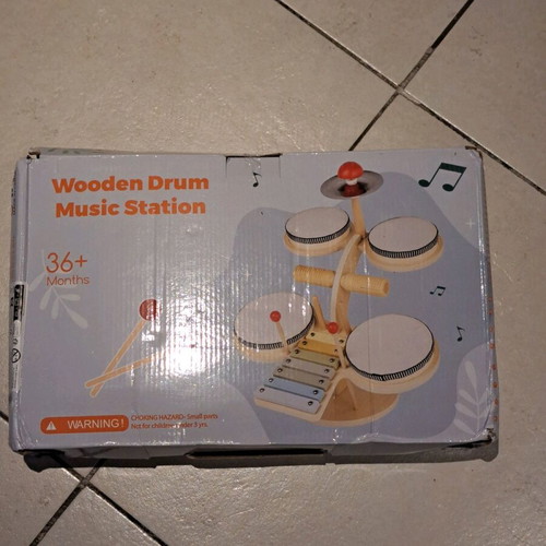 Wooden drum set percussion xylophone 7 in 1 new