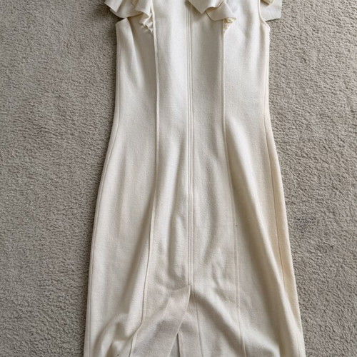 Fendi dress like new, ecru wool, size S