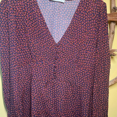Mango dress size S like new, long sleeve multicolor