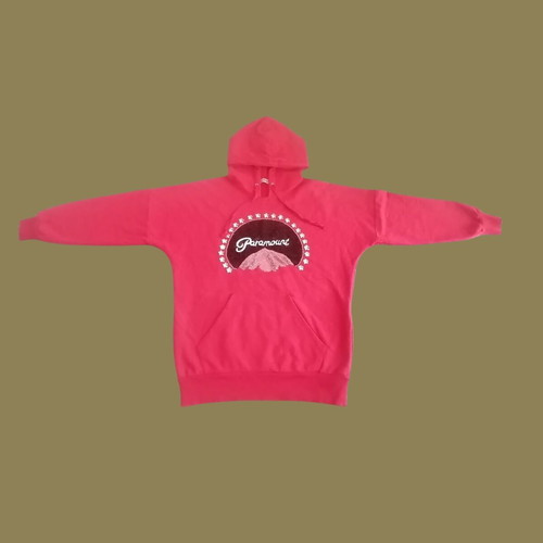 Sugarfree winter hoodie like new with rhinestone Paramount logo red XS