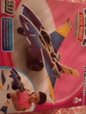 3D Puzzle Model Fighter Plane sealed, new