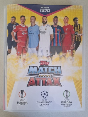 Topps Match Attax Champions League 2022-23 Album like new with extra cards