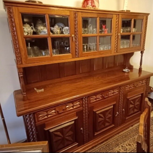 Handmade solid wood buffet table