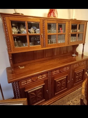 Handmade solid wood buffet table