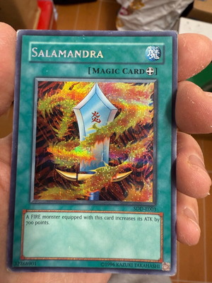 Yu-Gi-Oh Salamandra gold card secret rare like new