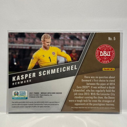 Panini Mosaic Uefa Euro 2021 Kasper Schmeichel #5 Montage card new