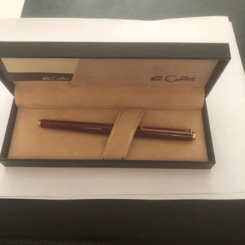Colibri pen new burgundy with engraved Knockando
