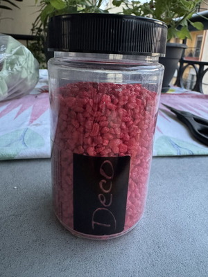 Decorative red stone used, decorative sand or colored gravel