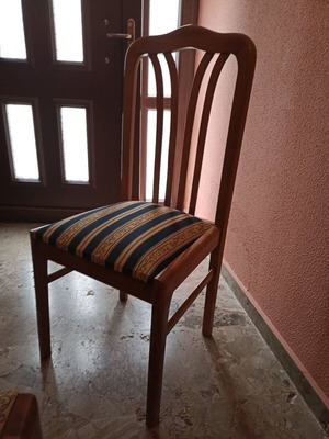 Ξύλινες καρέκλες τραπεζαρίας μεταχειρισμένες, πακέτο 6