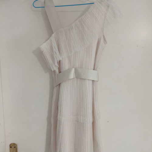 Mayoral glittery beige dress for girls, size 8 years