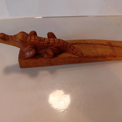 Crocodile door stop used, 18 cm length