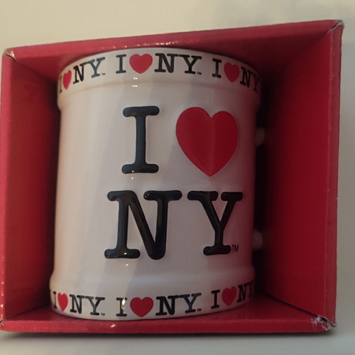 I Love NY white mug, new condition