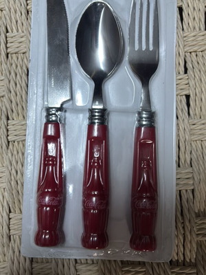 Collectible Coca Cola Cutlery Set New