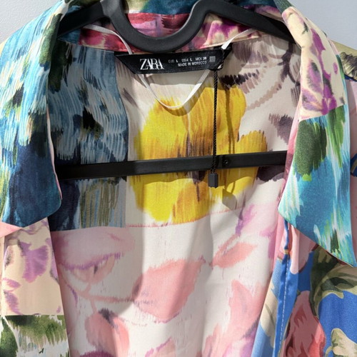 Zara shirt multicolored like new, size L
