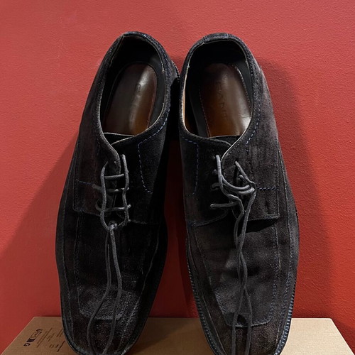 GANT suede shoes used, brown with blue stitching, size 42