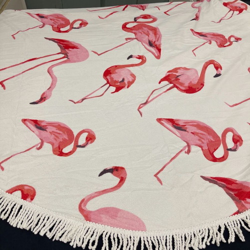 Flamingo beach towel new