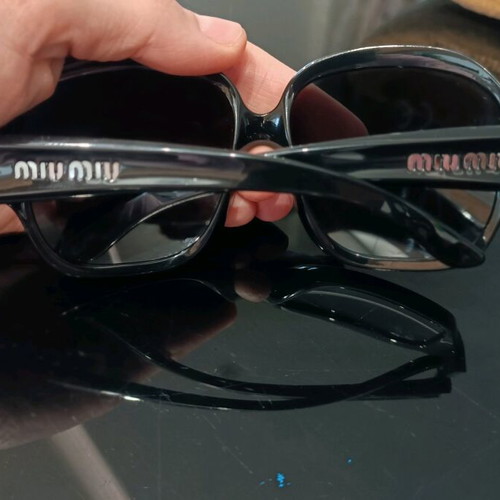 Miu Miu sunglasses used, large black