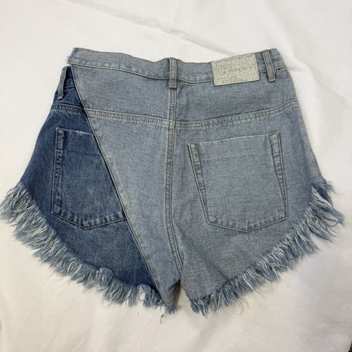 One Teaspoon denim shorts size 25 like new, blue cotton