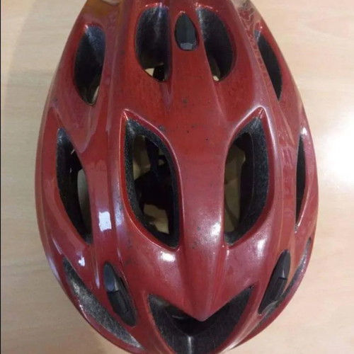 Bell bicycle helmet used with light wear