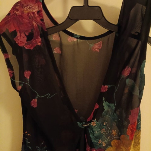 Toi&Moi floral see-through asymmetrical blouse