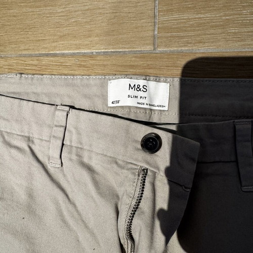 Marks & Spencer men's fabric pants XXL beige like new