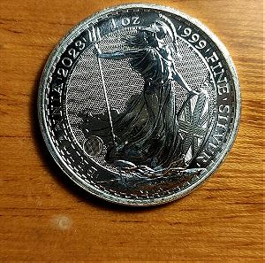 1 oz. Silver Coin Britannia 2023. Royal Mint.