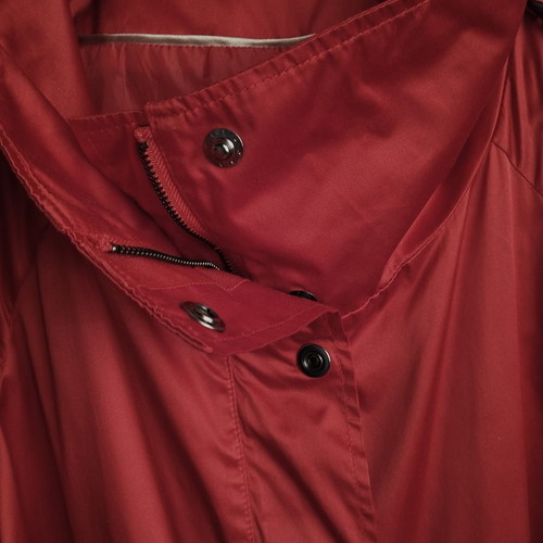 Zara coat used red thick satin with belt