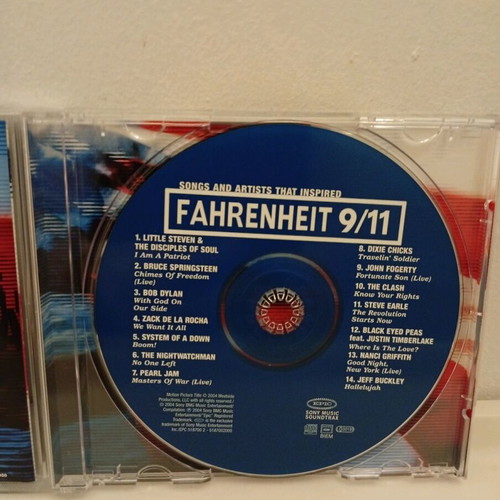 Songs And Artists That Inspired Fahrenheit 9/11 CD used, rock