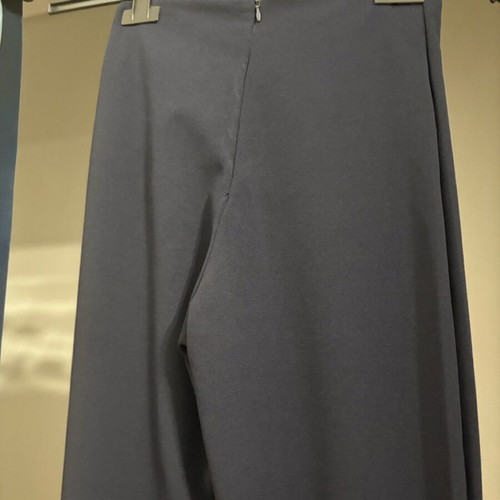 Flared pants dark blue, slim fit, size S