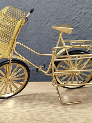 Vintage decorative bicycle used, toothpick and salt pepper holder