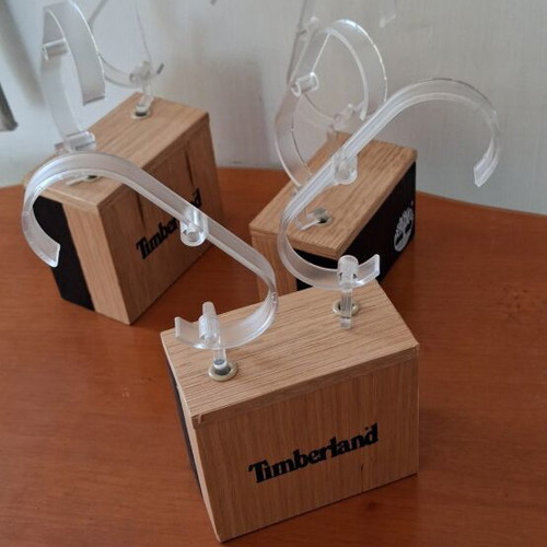 Timberland watch stands like new, set of three, black and beige