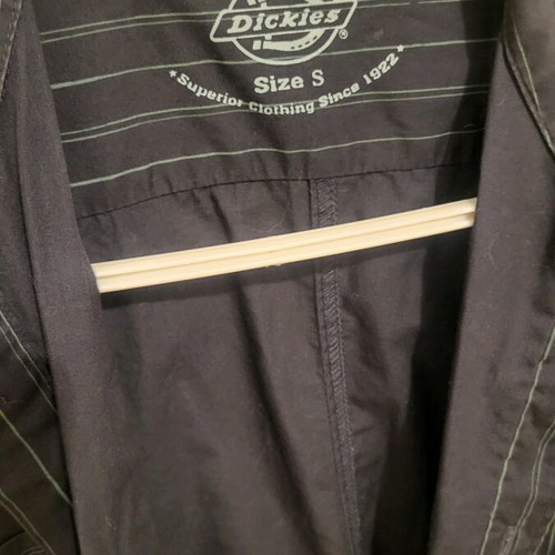 Dickies men's shirt S black with subtle stripes like new