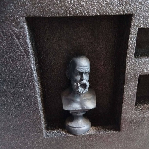 Socrates Philosopher Statue gypsum 15 cm height solid new