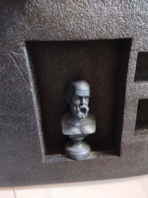 Socrates Philosopher Statue gypsum 15 cm height solid new