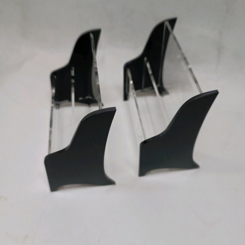 Plexiglass office card holder 2-slot set of 2 pieces new